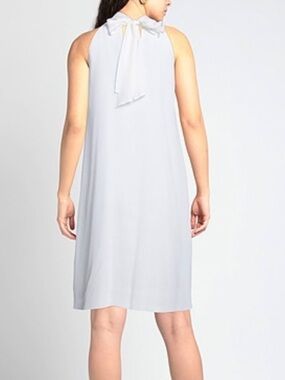 Sleeveless halter 120% Li I Tie Neck Dress